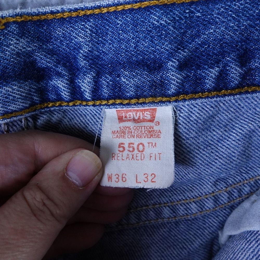 Vintage Levis‎ 550 Relaxed Fit Mens Jeans Blue Denim W36 L32 Style Medium Wash - Picture 4 of 9